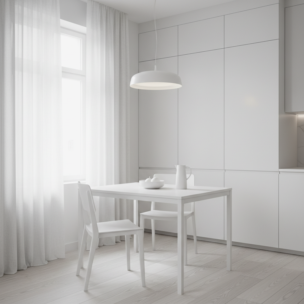 Minimalist White Tables