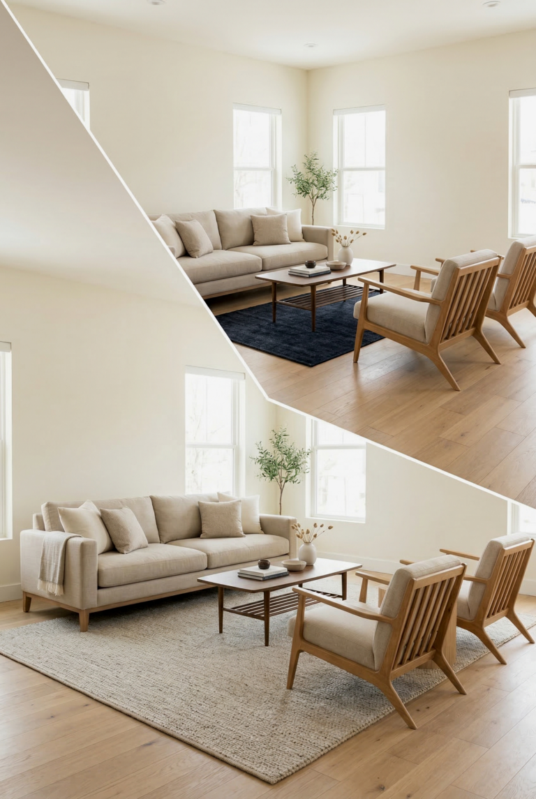 The Rug Size Guide: Avoiding the “Floating Island” Look
