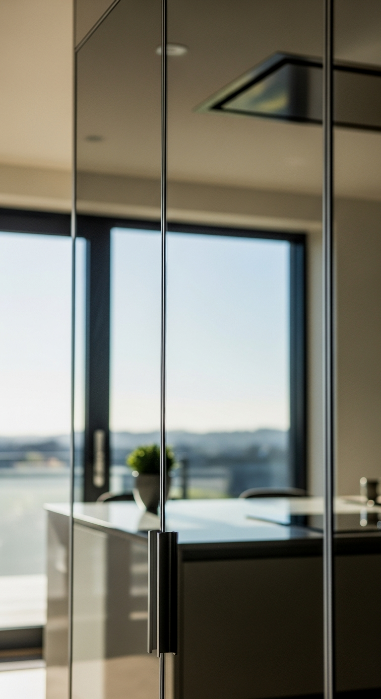 Mirrored Cabinet Doors