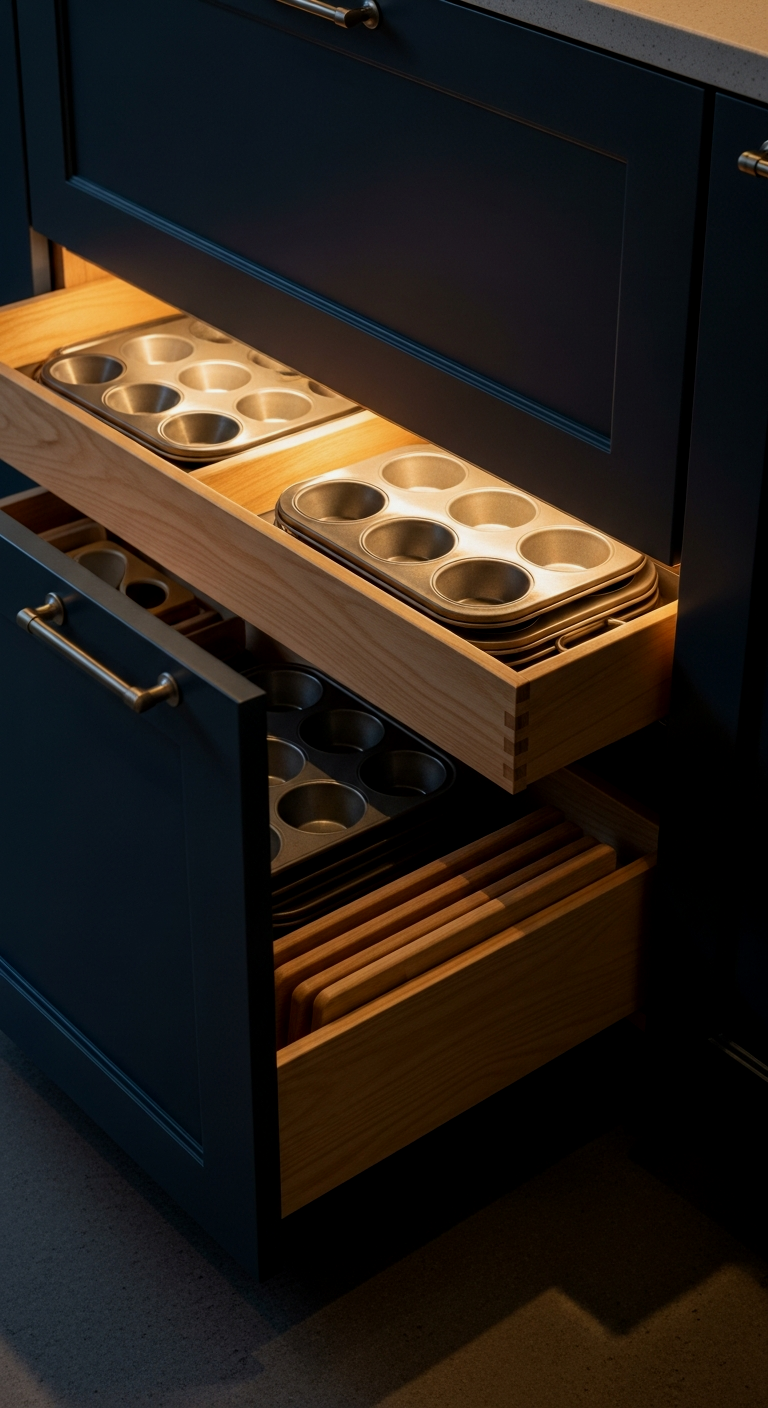 Discrete Toekick Drawers