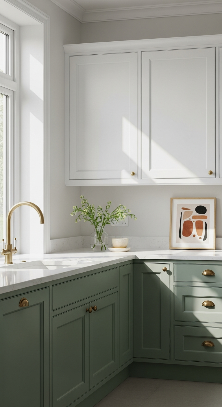 Contrast Two-Tone Cabinetry
