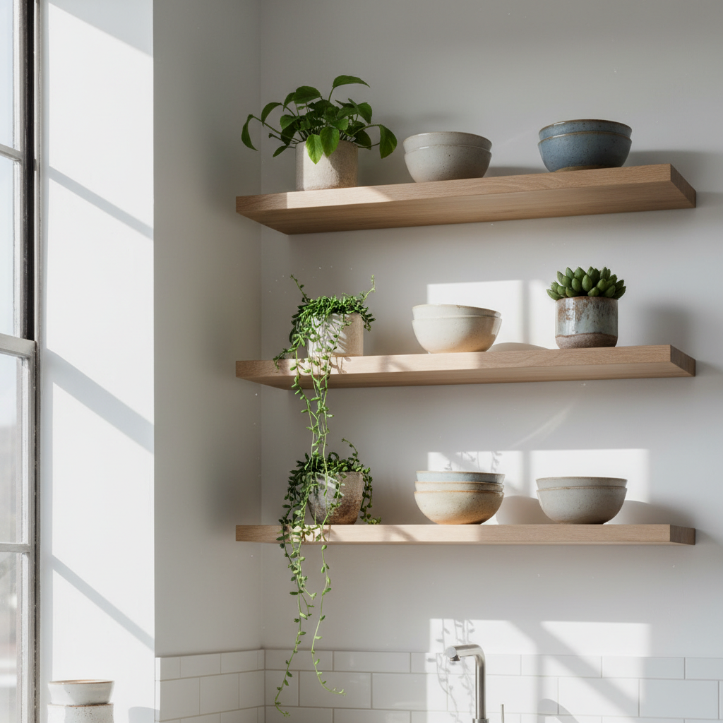 Minimalist Floating Shelves