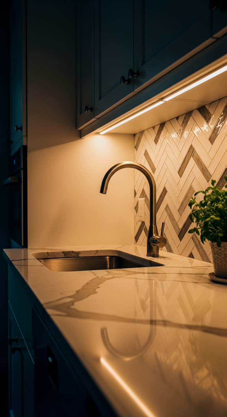 Integrated Under-Cabinet Lighting