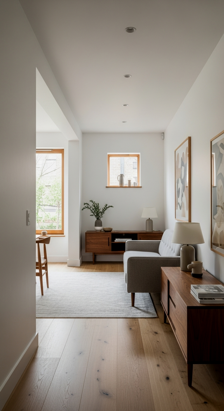 The Linear Narrow Flow: Parallel Furniture Placement