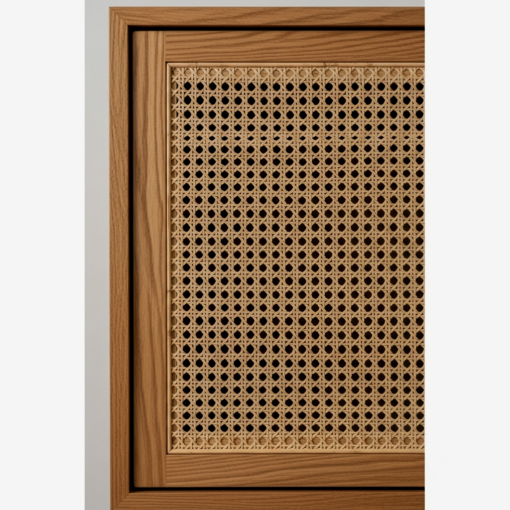 Natural Woven Cane Details