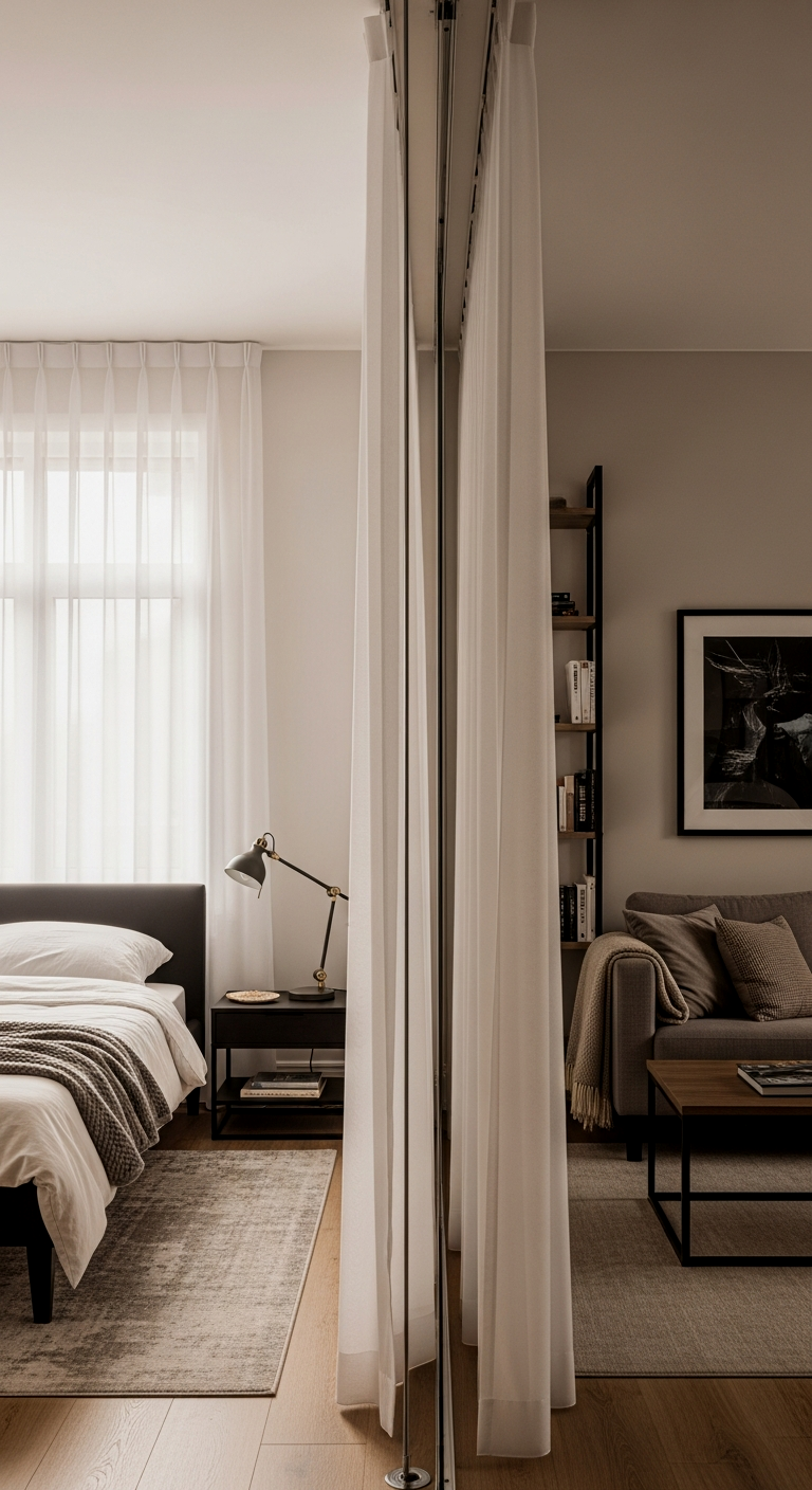 Tension Rod Room Dividers