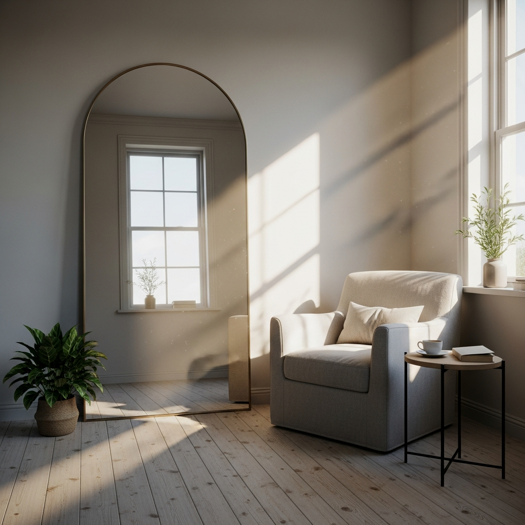 Using Oversized Mirrors to Create the Illusion of Depth