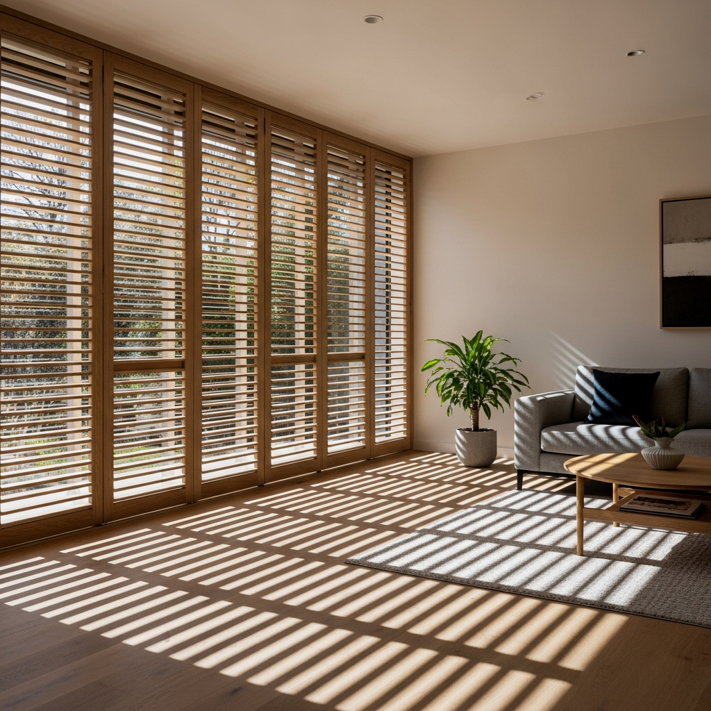 Modern Slatted Wood Screens