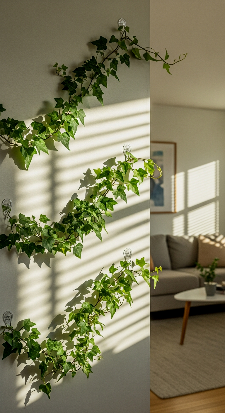 Vertical Greenery with Command Hooks