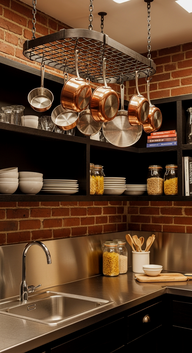 Ceiling-Mounted Pot Racks