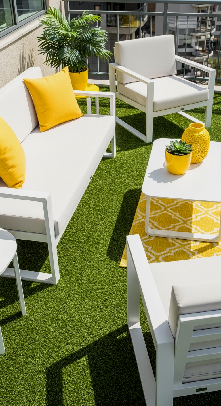 Faux Grass Floor Greenery