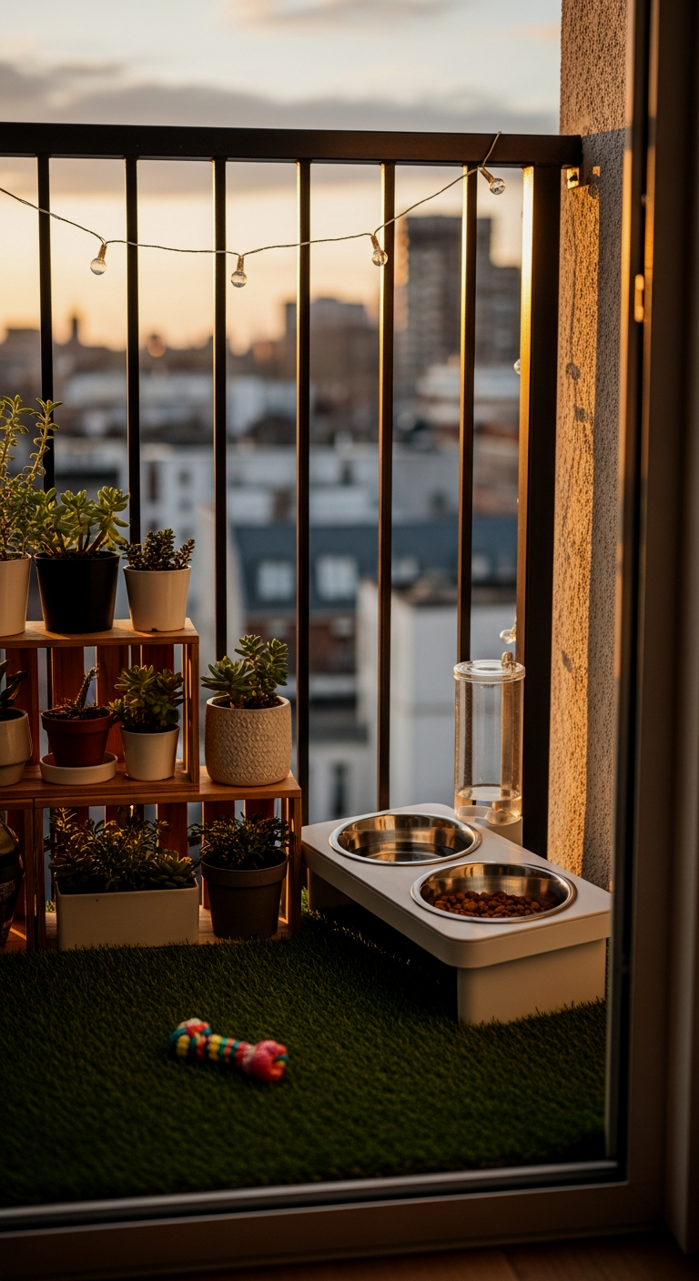 Pet-Friendly Small Balcony Ideas
