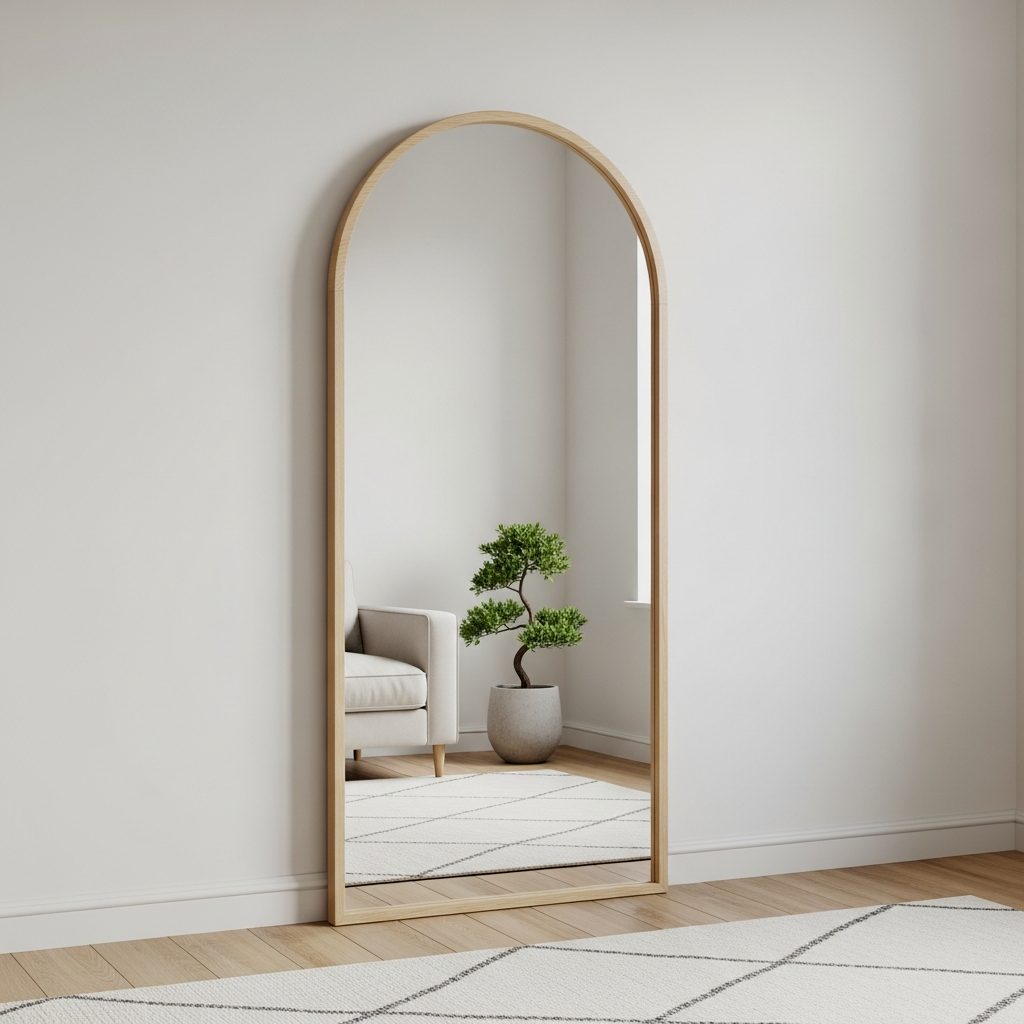 Expanding Space with Light Wood Mirrors