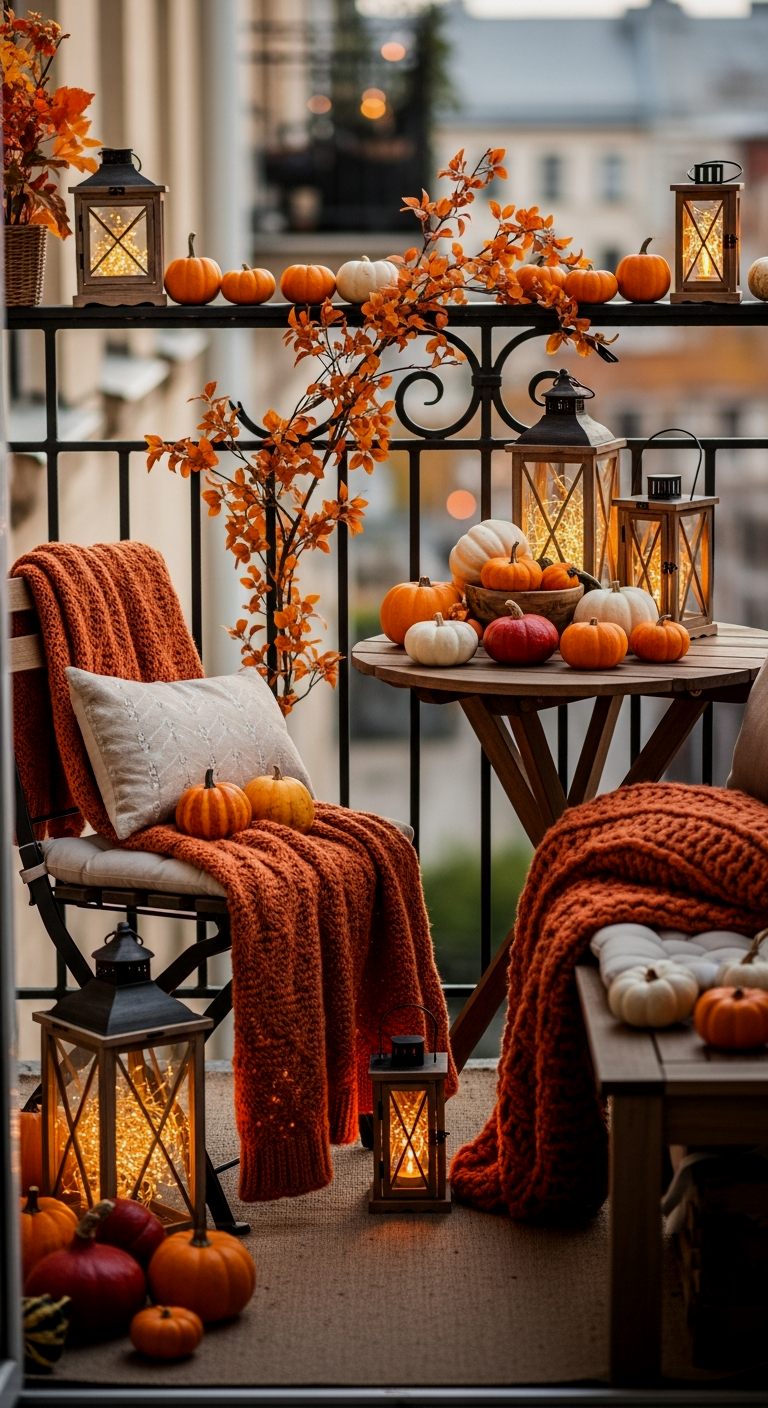Seasonal Decor for Compact Balconies