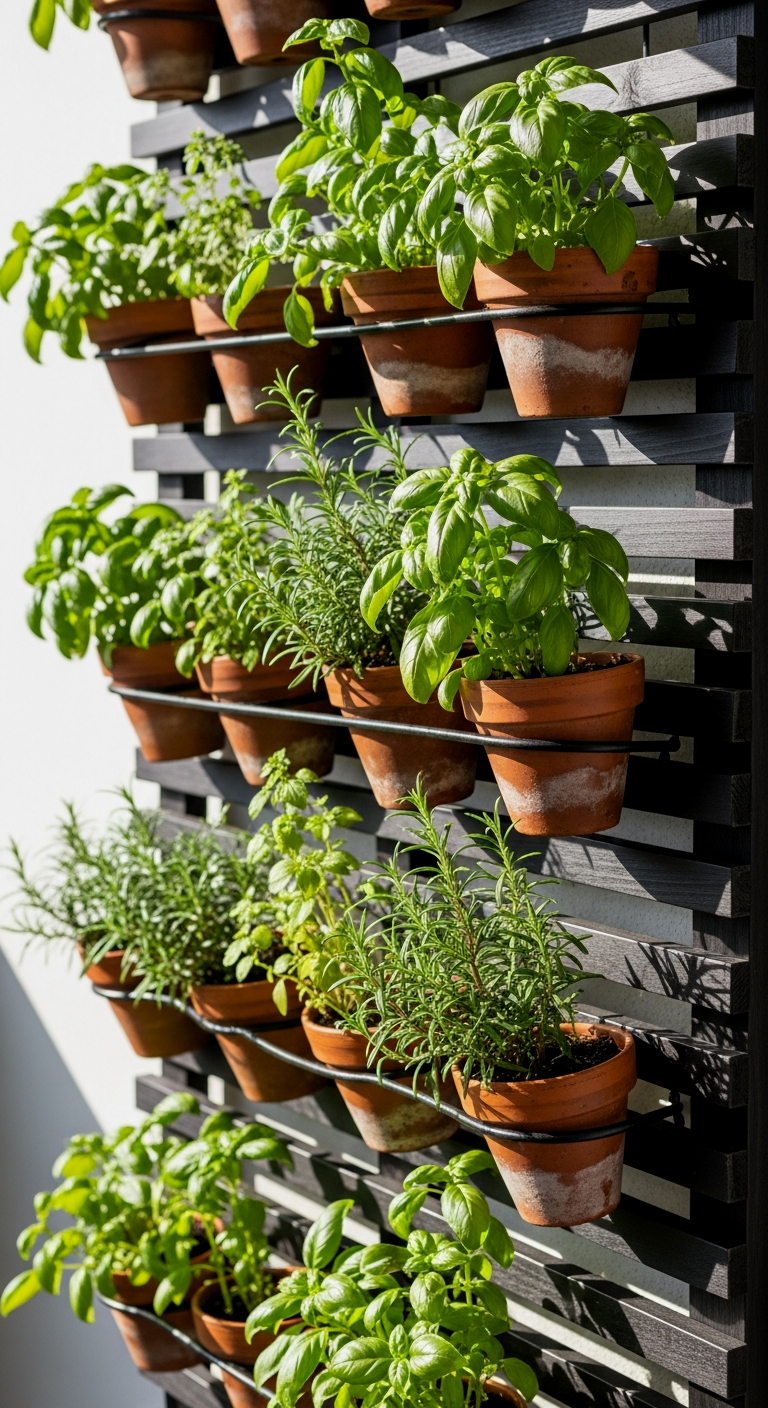 Lush Vertical Herb Garden