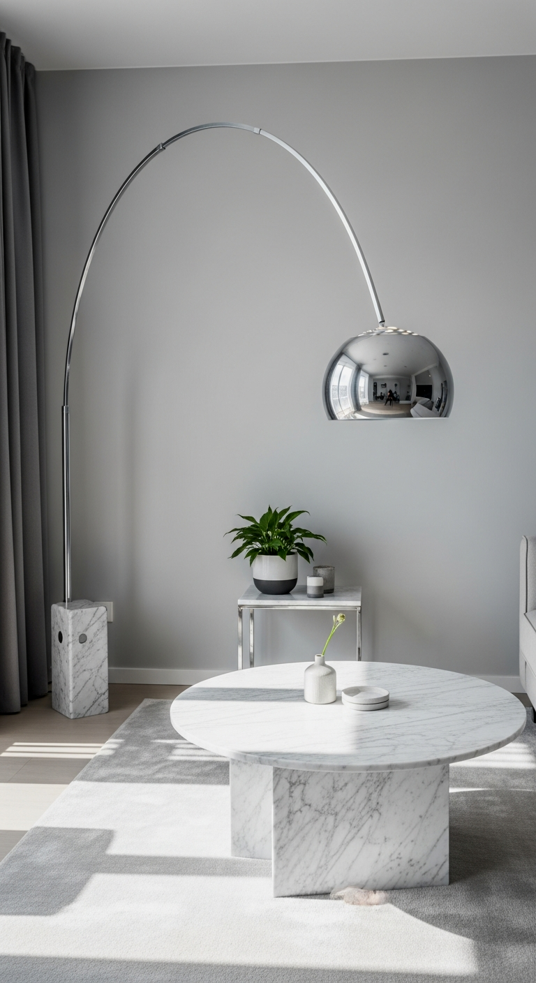 The Space-Saving Arc Floor Lamp