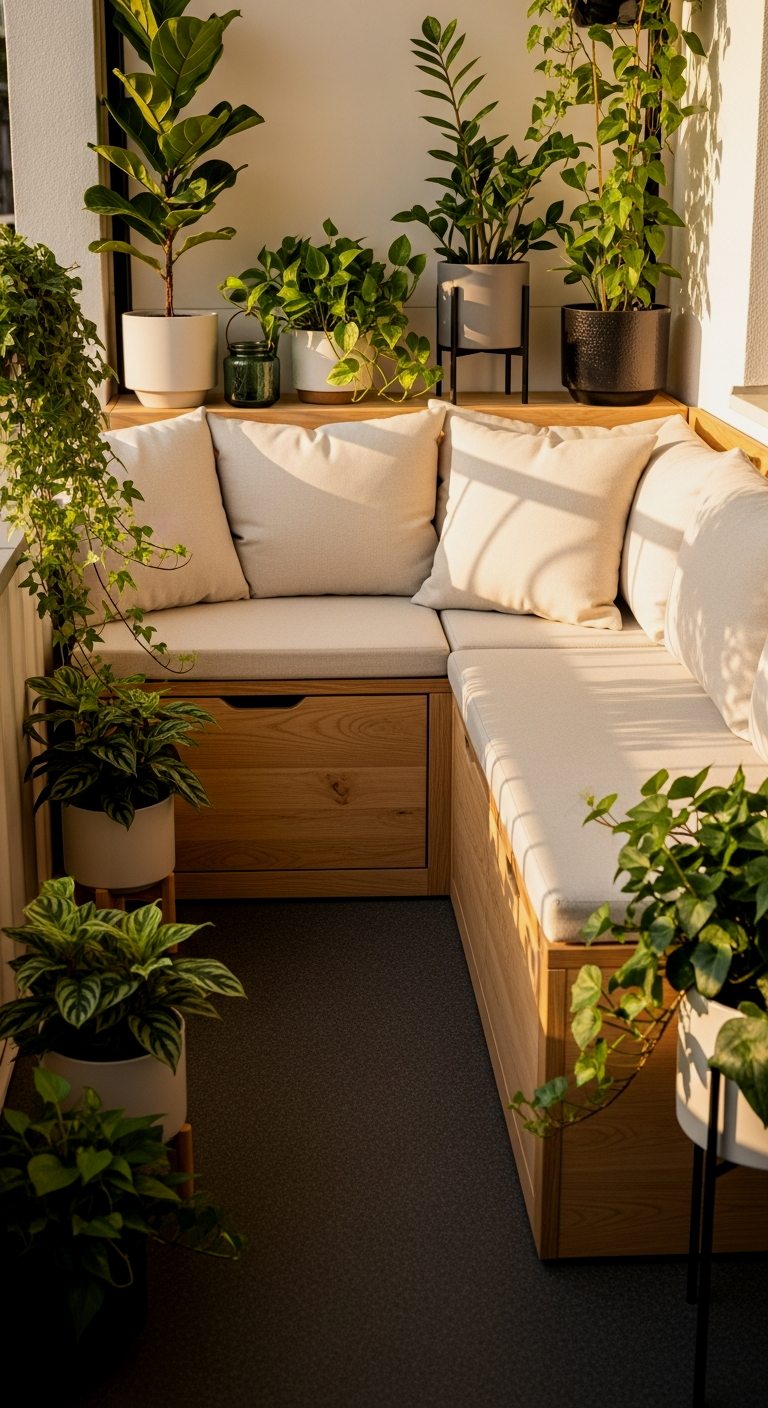 Corner Bench with Storage