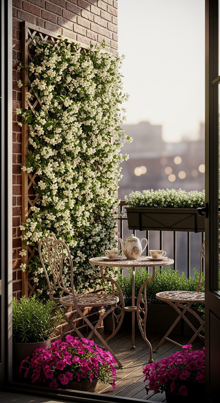 Trellis with Climbing Vines