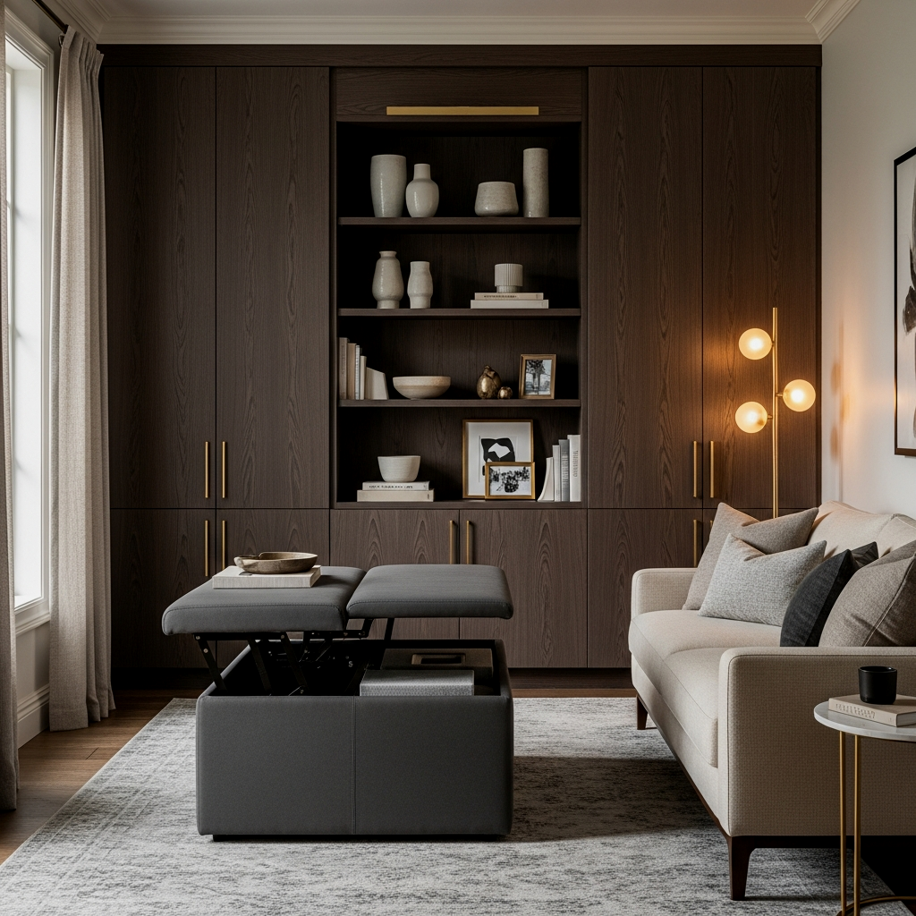 Hidden Storage Ideas for Small Living Rooms to Hide the Chaos