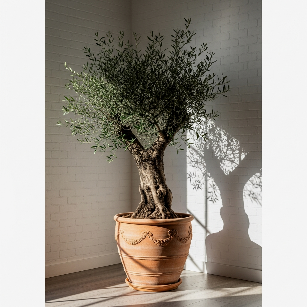 Nature’s Anchor: The Indoor Olive Tree Focal Point