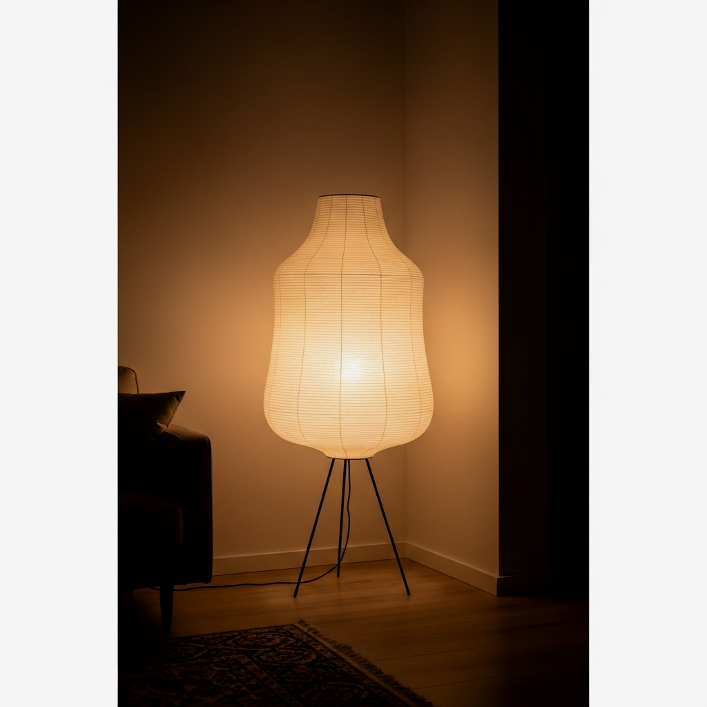 The Akari-Style Paper Lantern Floor Lamp