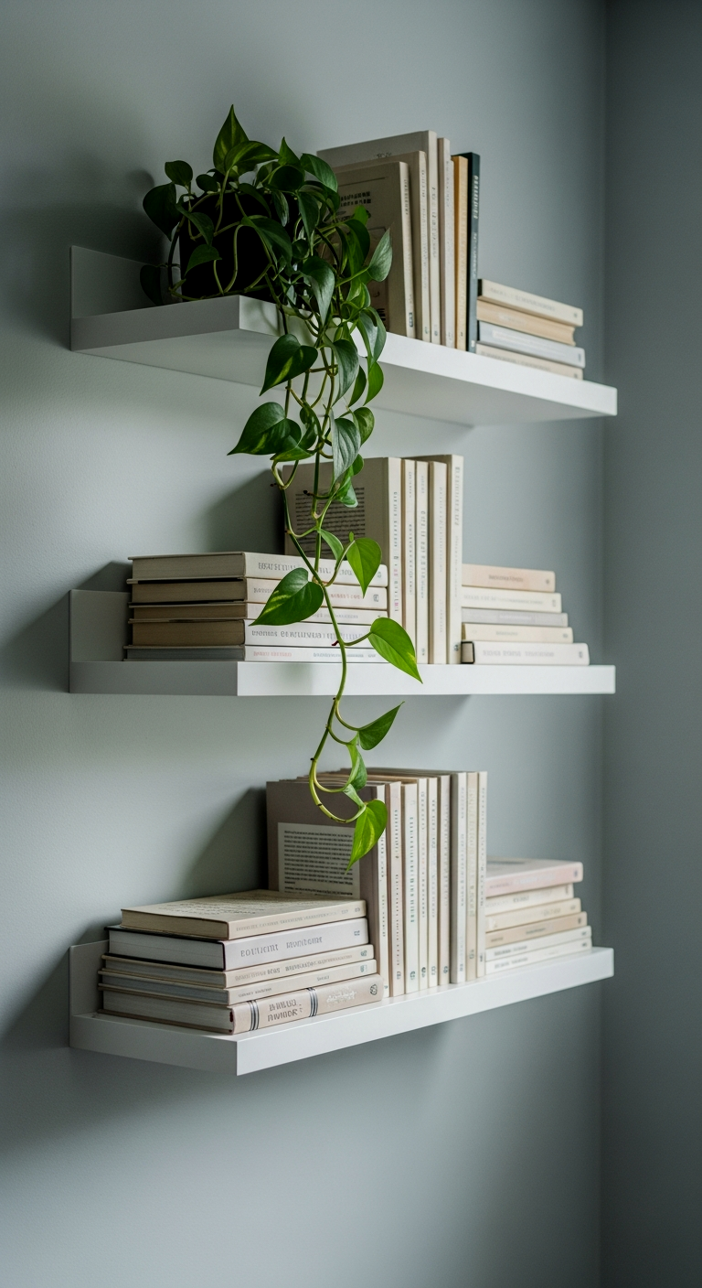 Adhesive Floating Shelves