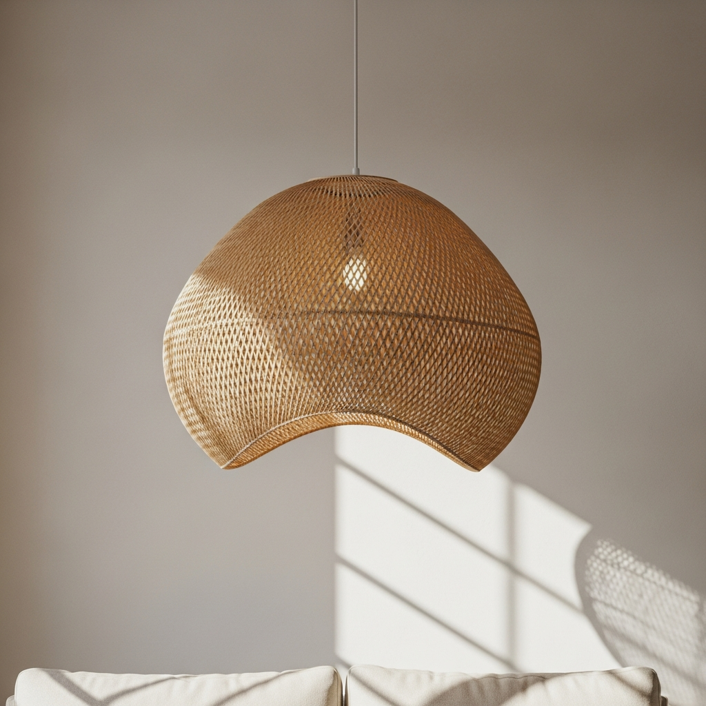 Sculptural Rattan Statement Lights