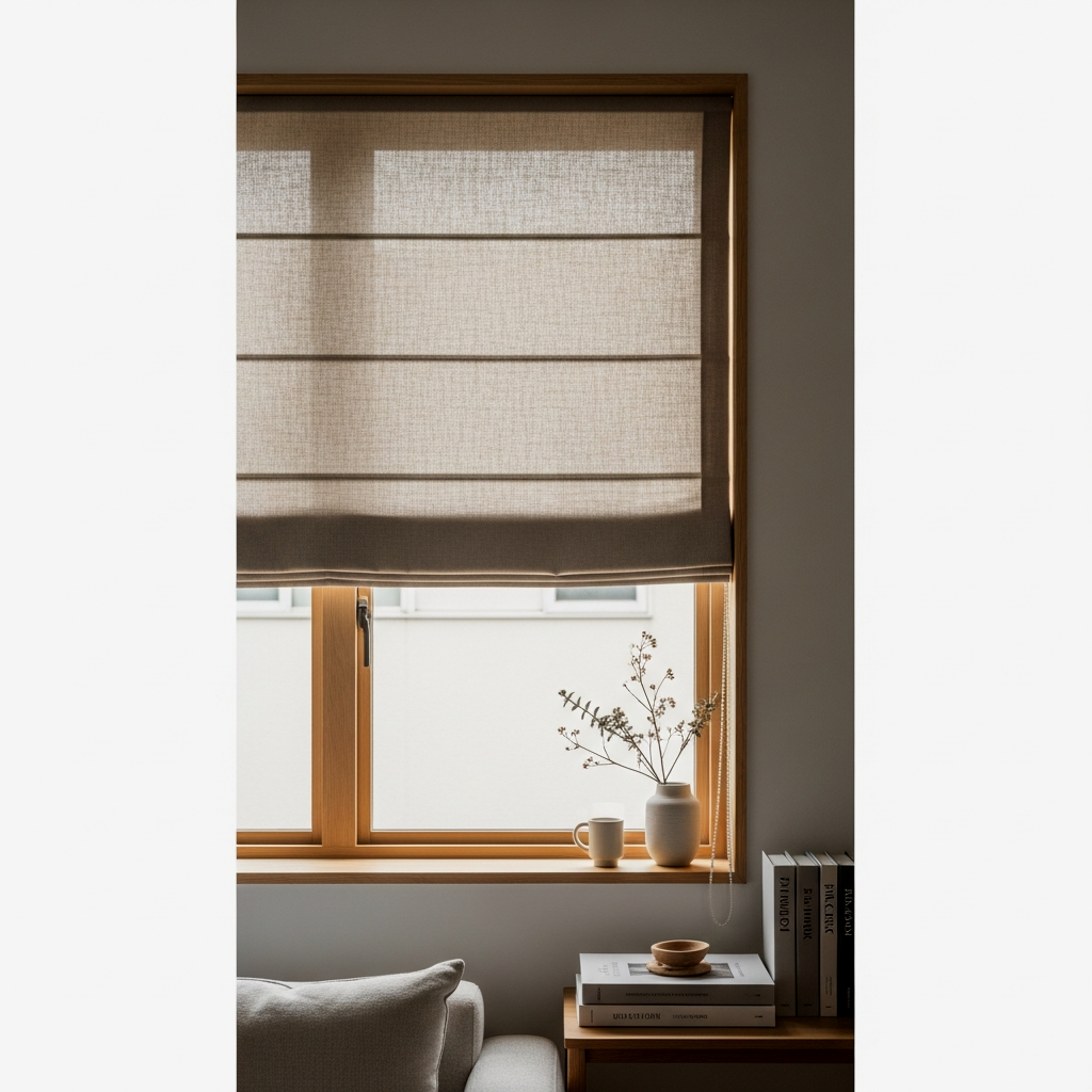 Linen Roman Shades