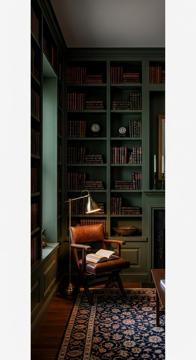 Dark Hunter Green for a Cozy Nook