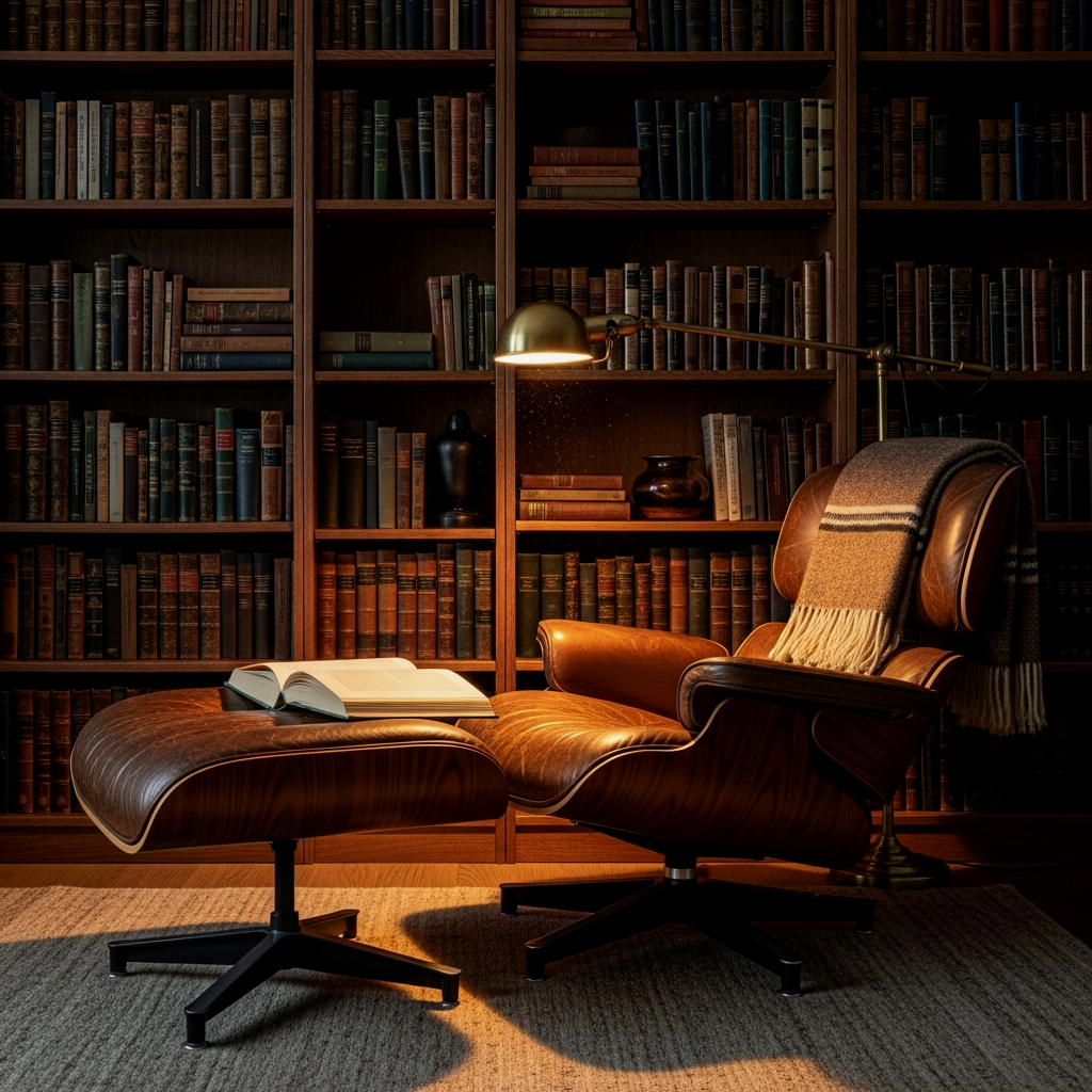 The Sophisticated Bachelor Library Corner