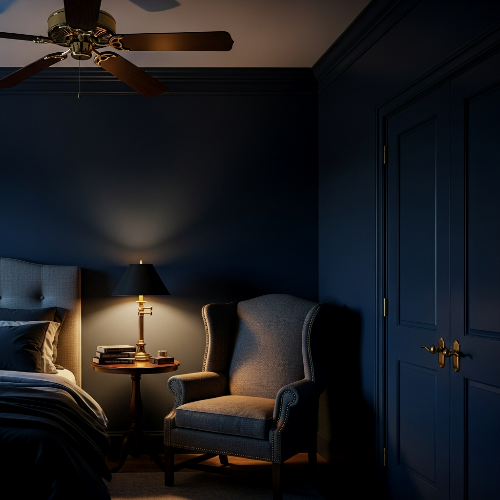 Navy and Brass Traditional Elegance