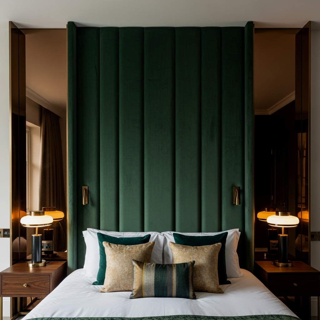 The Floor-to-Ceiling Upholstered Headboard Wall