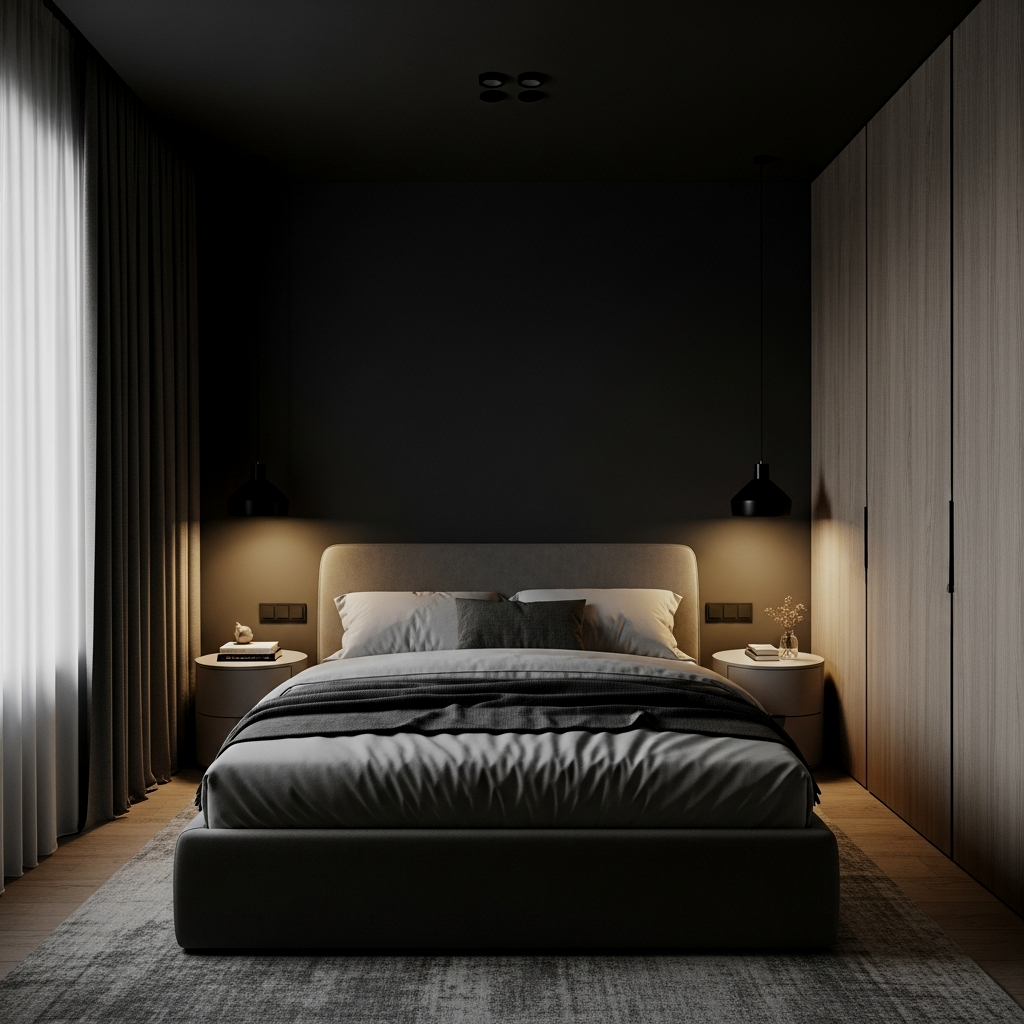 Reflective Accents in Moody Hues