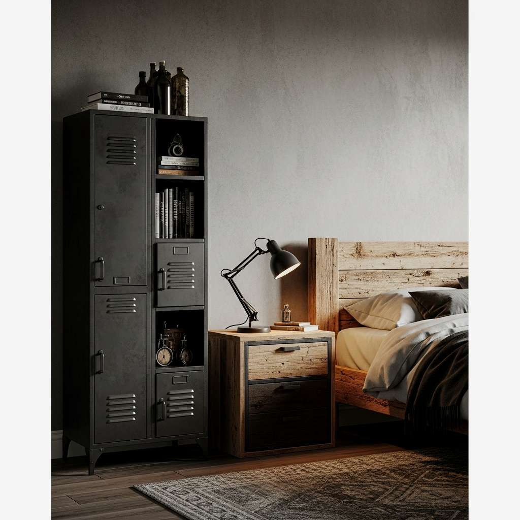 Industrial Locker Nightstands