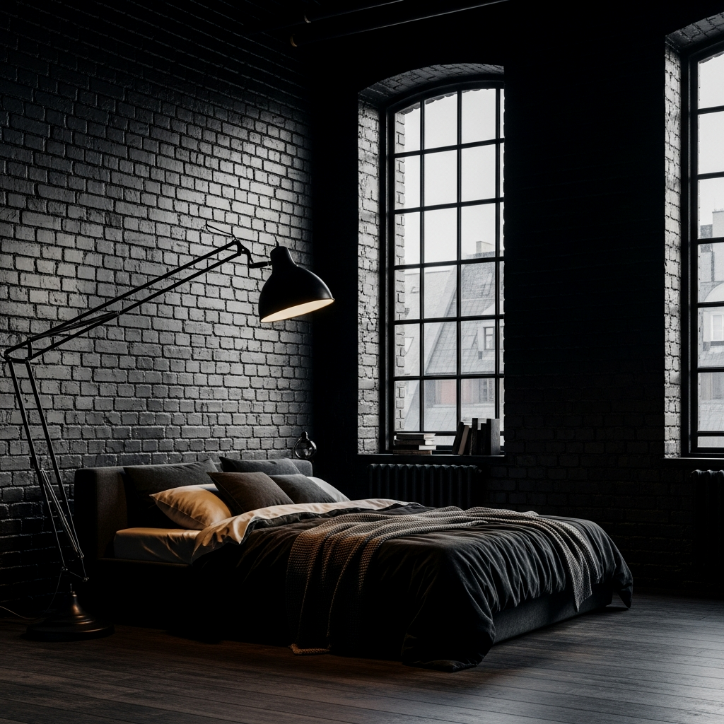 Industrial Dark Brick and Iron
