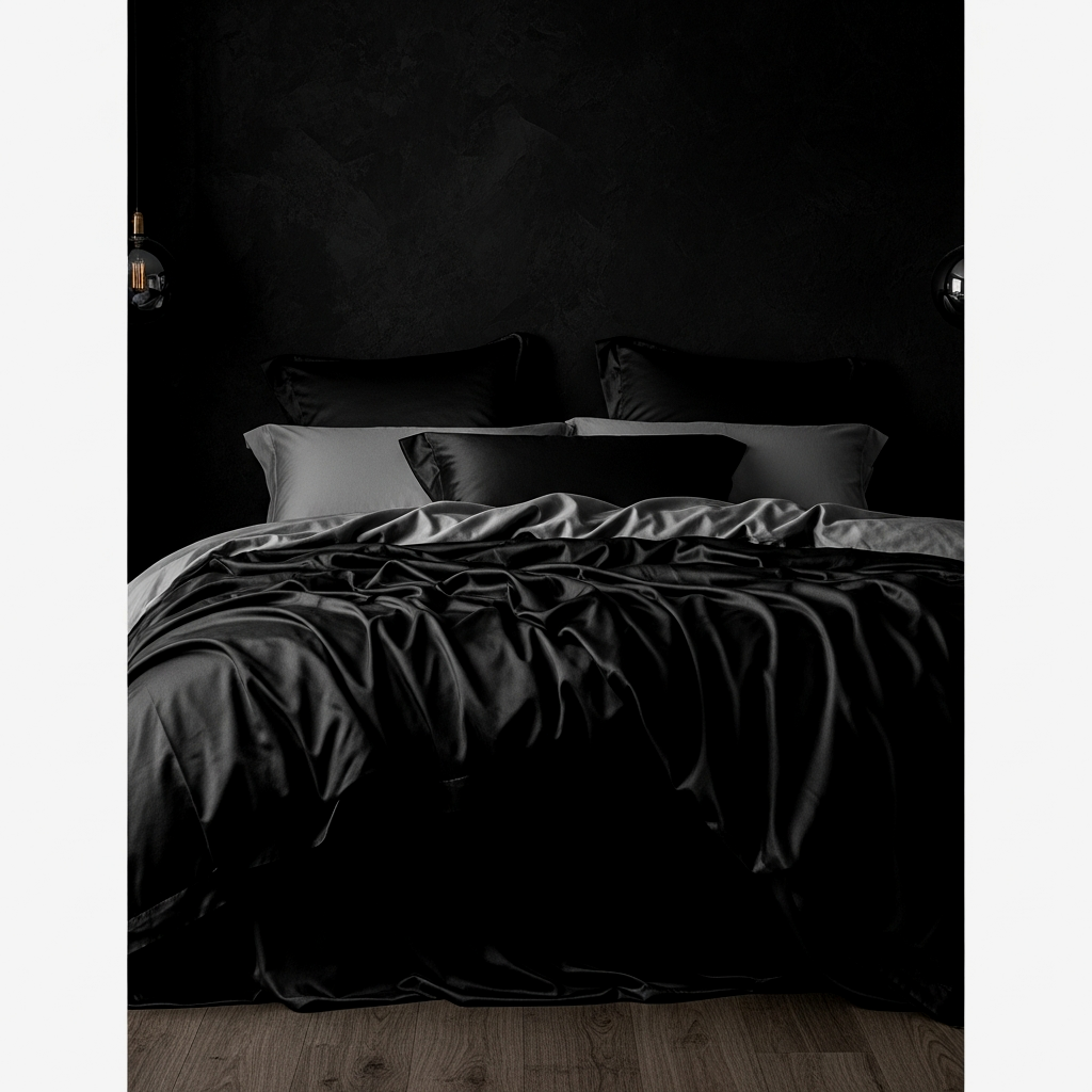 The Monochromatic Obsidian Bedding Set