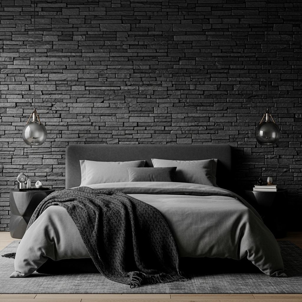 Textured Basalt Accent Wall