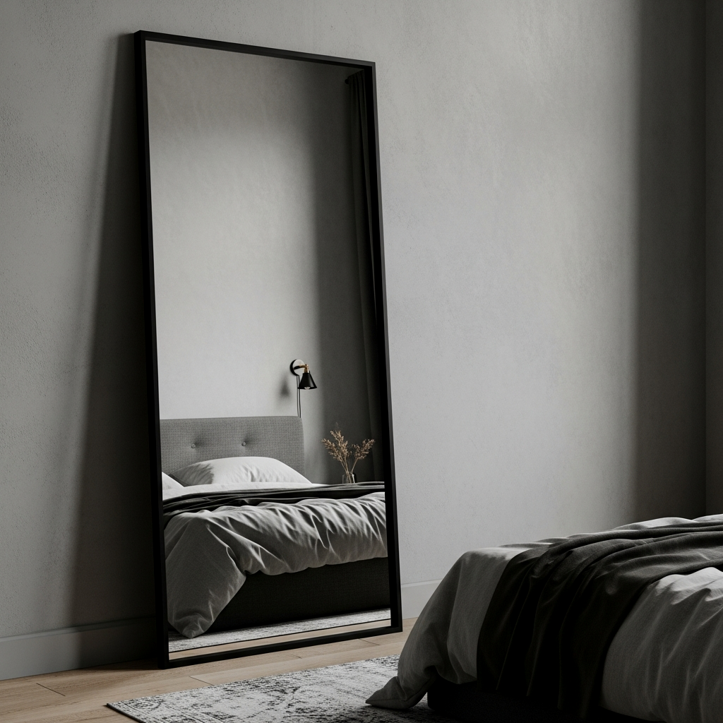 Oversized Leaner Mirror IKEA Hack