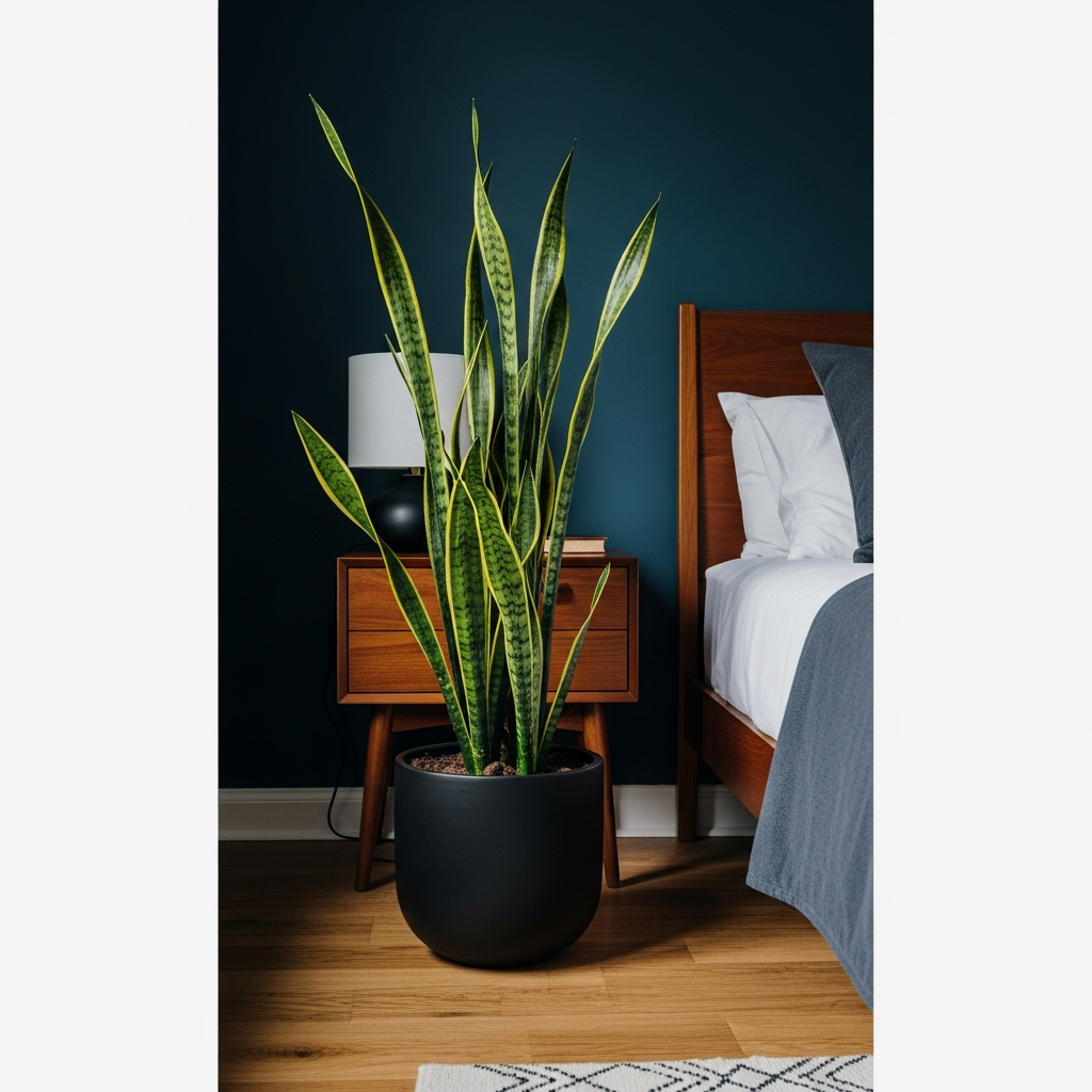 Architectural Potted Snake Plant