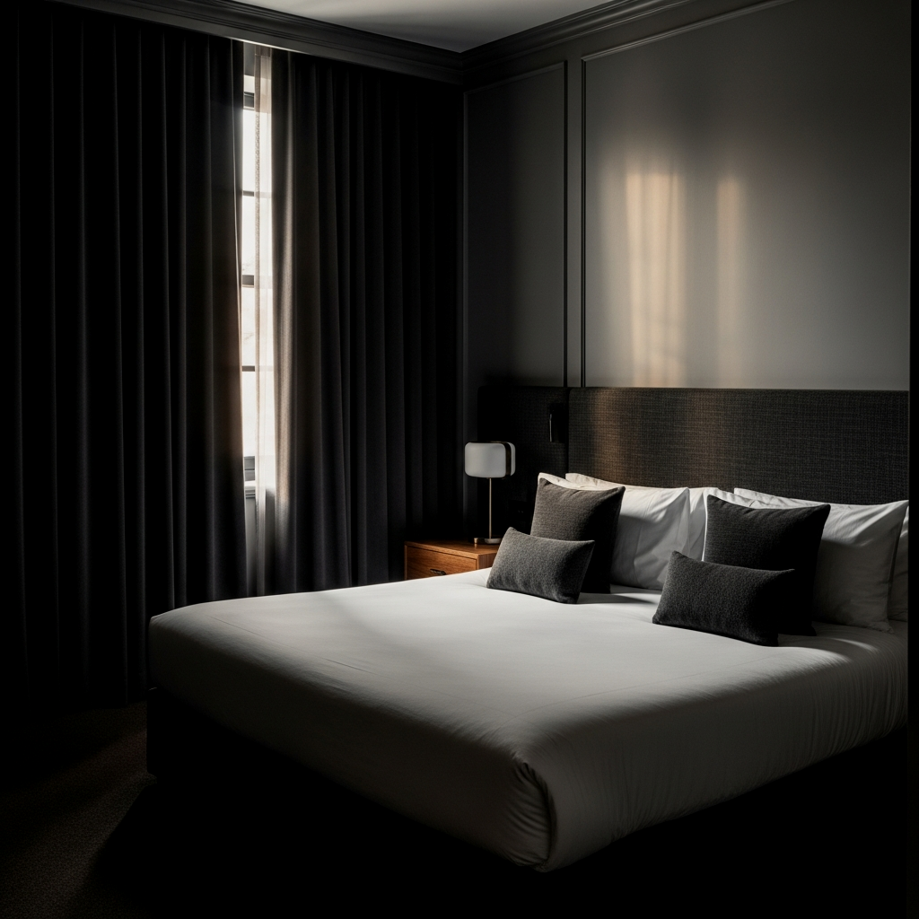 Floor-to-Ceiling Charcoal Velvet Curtains
