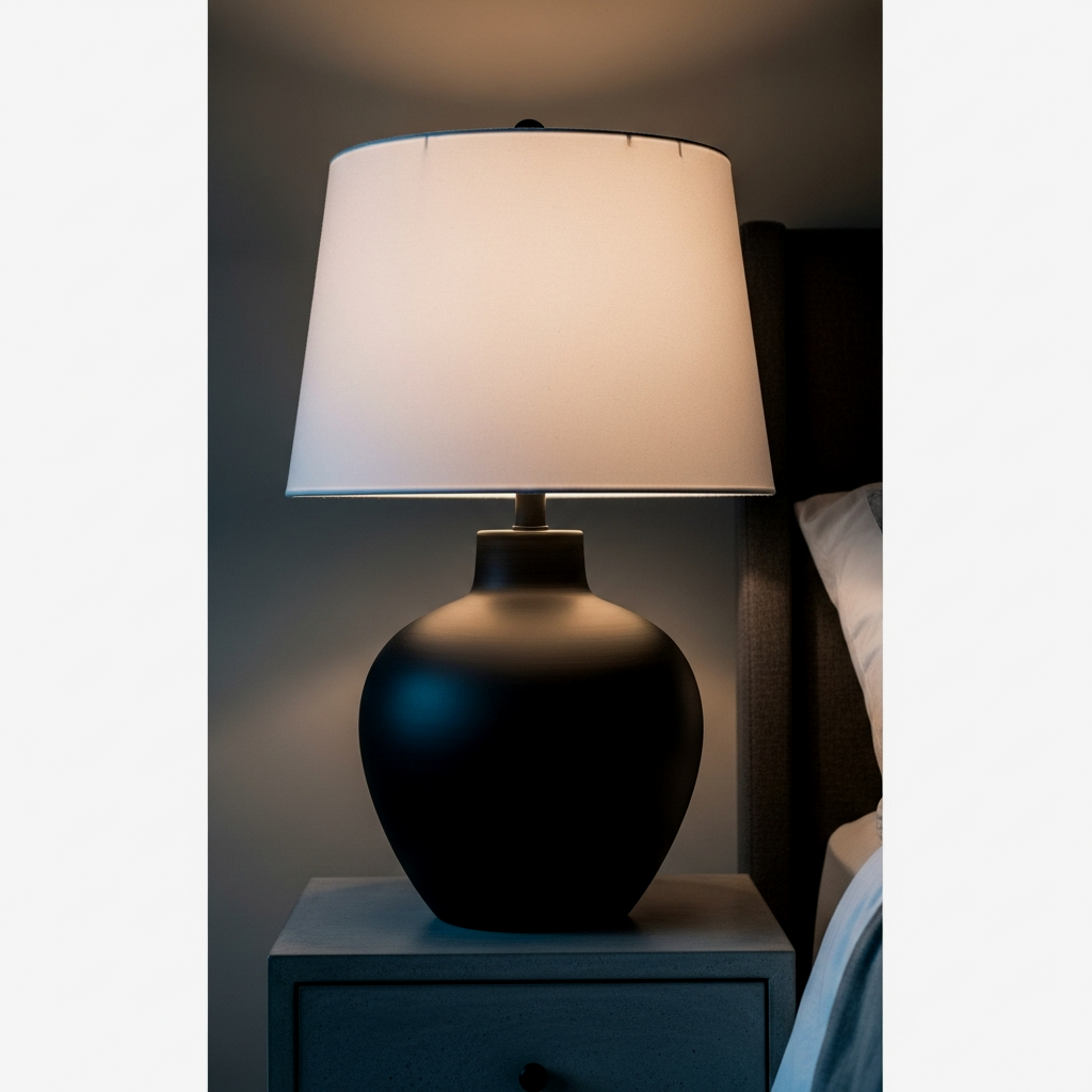 Matte Black Thrifted Lamp Revamp