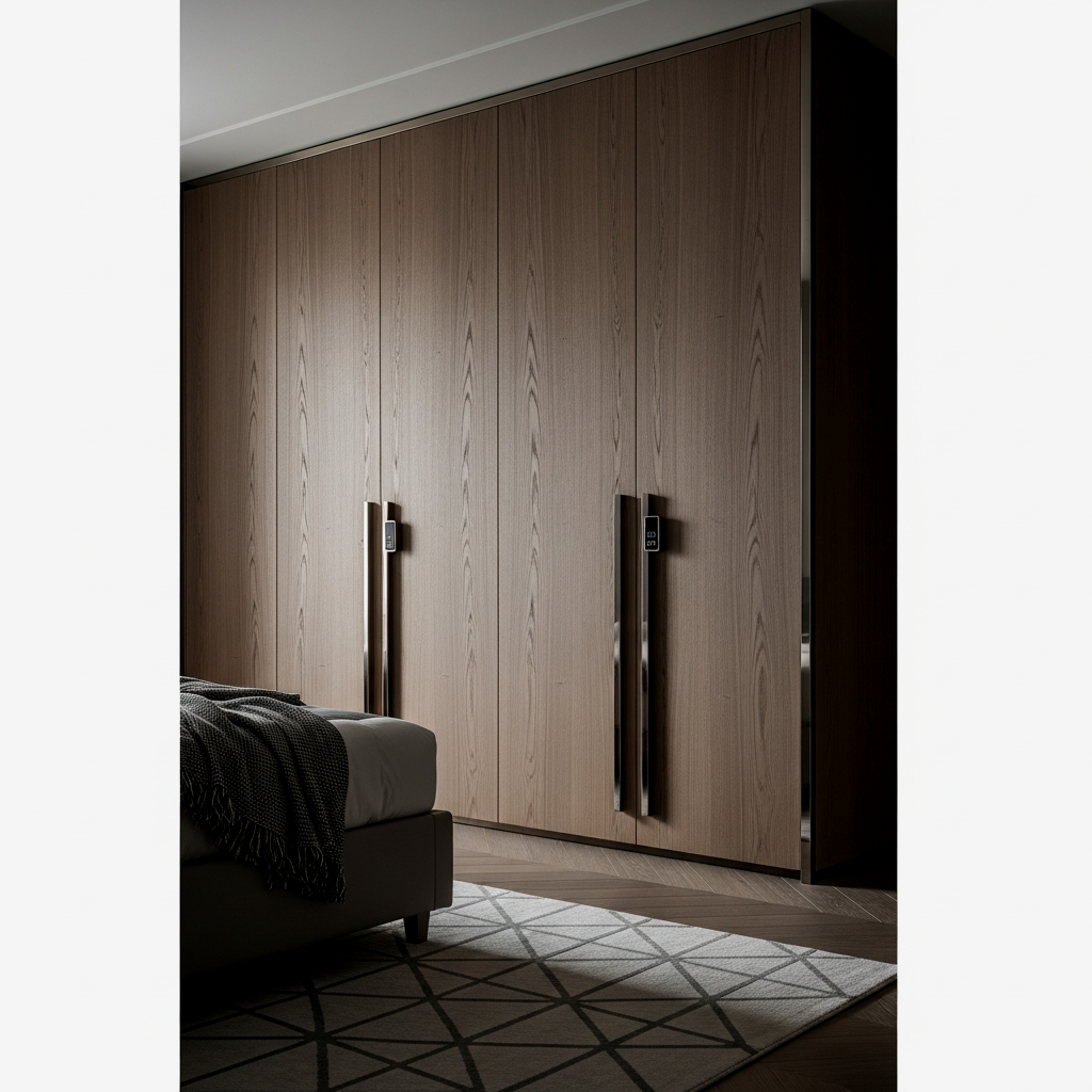 Minimalist Oak Wardrobe with Hidden Pulls