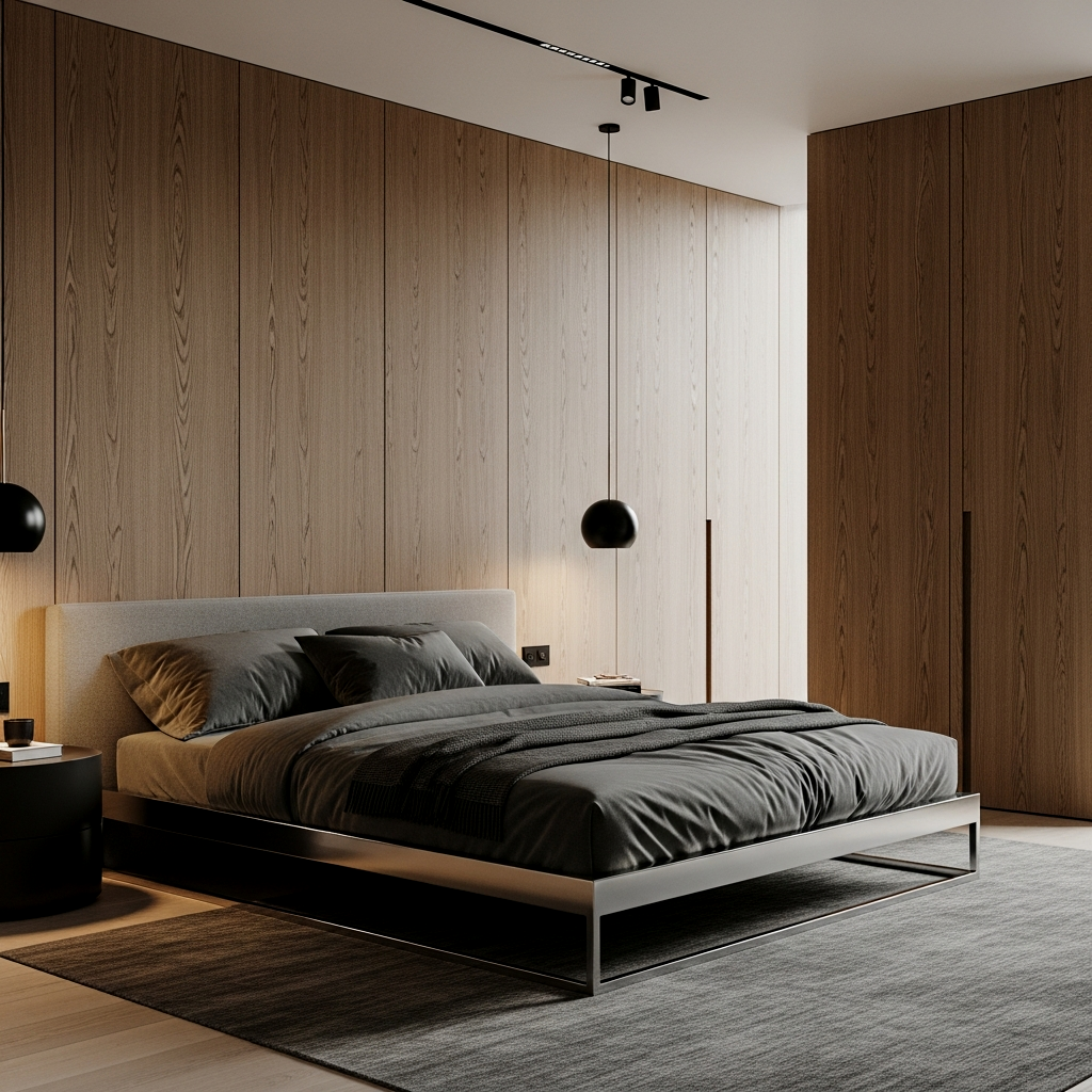 Low-Profile Steel Platform Bed