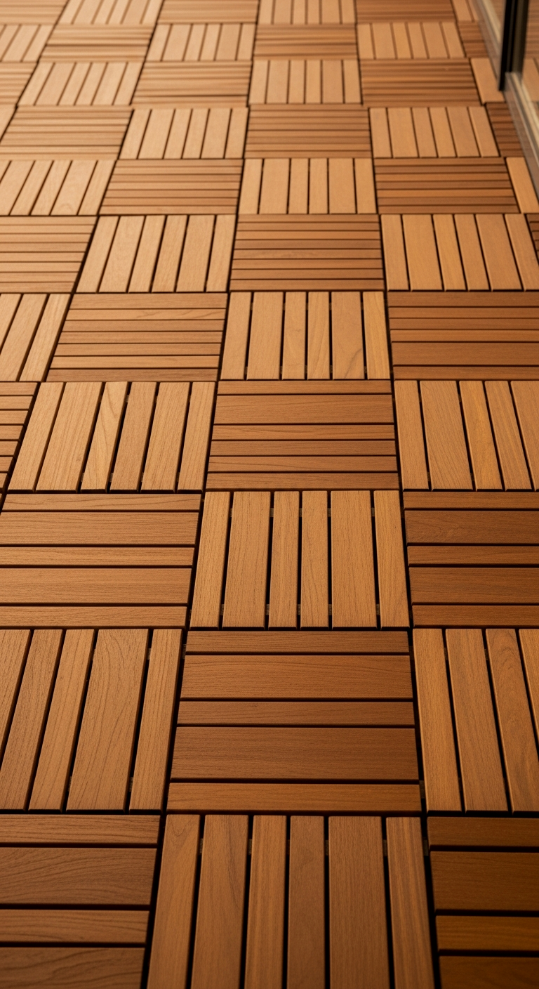 Interlocking Wood Deck Tiles