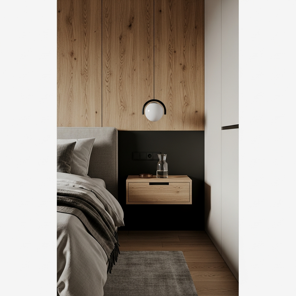 Natural Oak and Negative Space