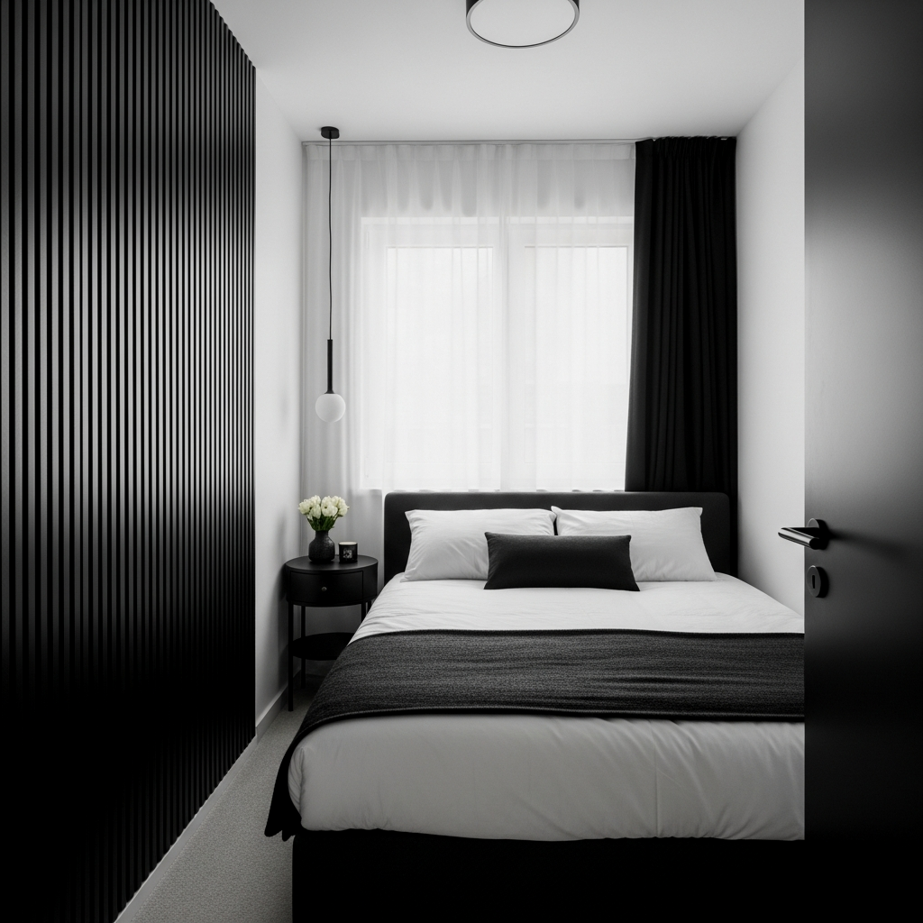 High-Contrast Monochrome Layout