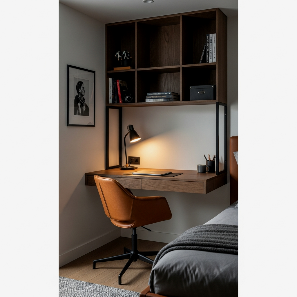 Integrated Wall-Mounted Workspace