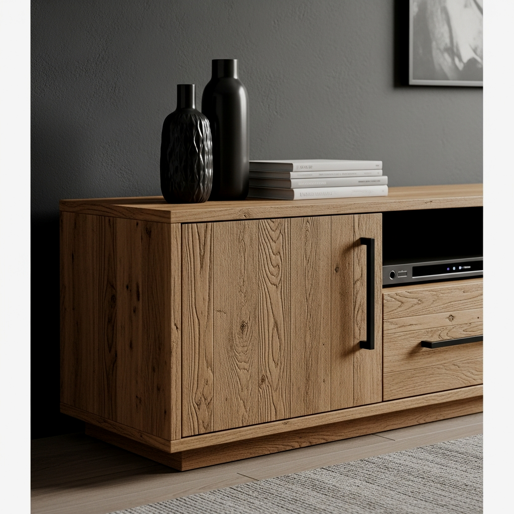 Refined Reclaimed Wood Console