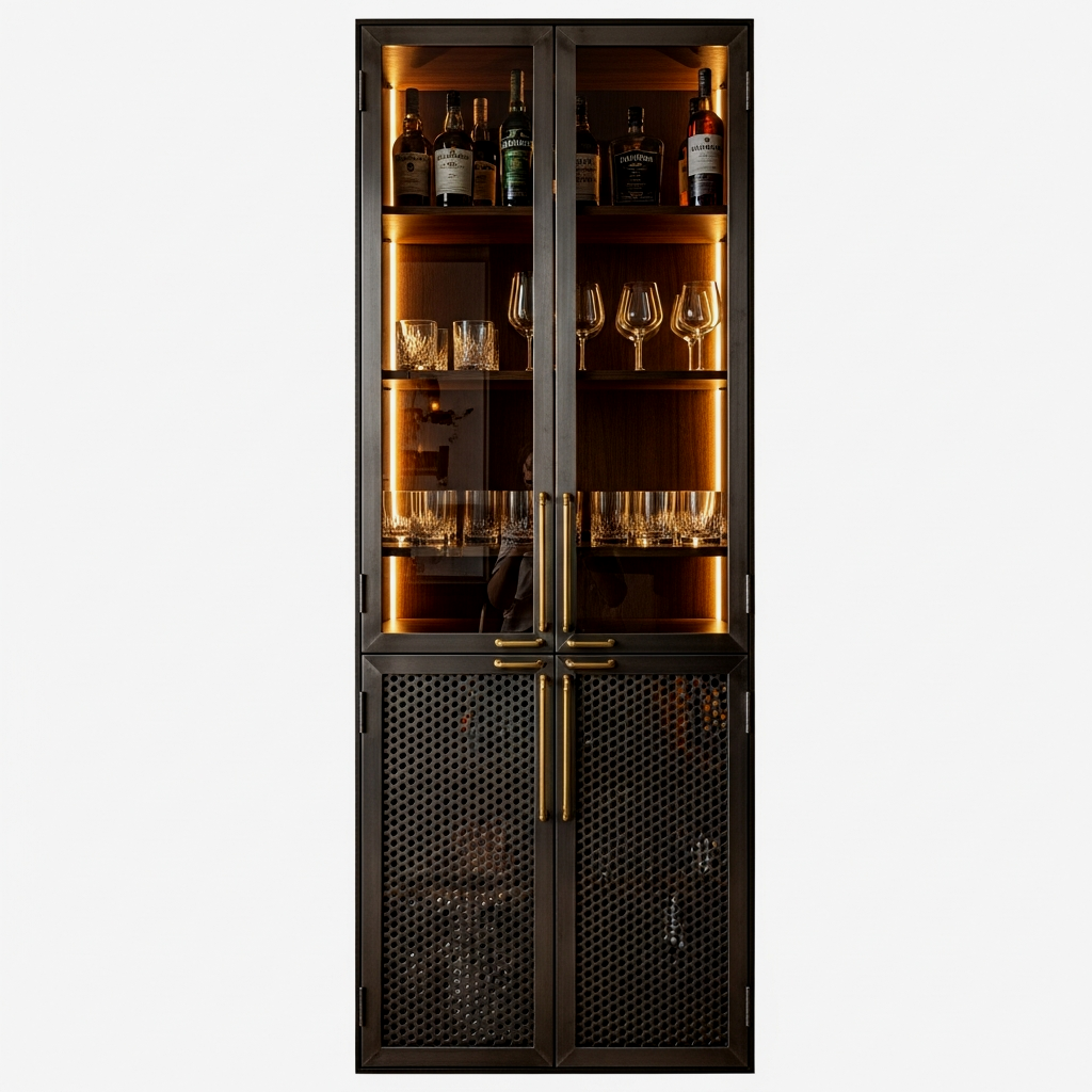 Machined Steel Bar Cabinet