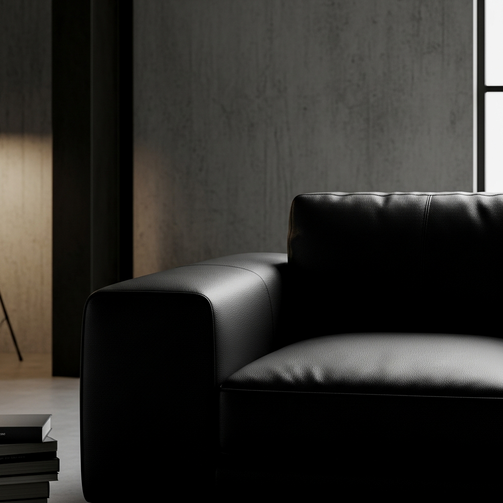Rule 6: Use Matte Black Leather for Modern Edge